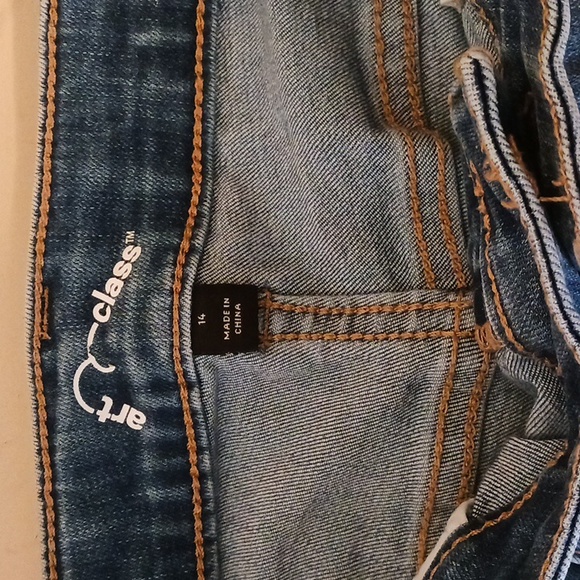 ART CLASS BELL BOTTON DENIMS  JEAN PANTS 14 GIRLS - Picture 8 of 10